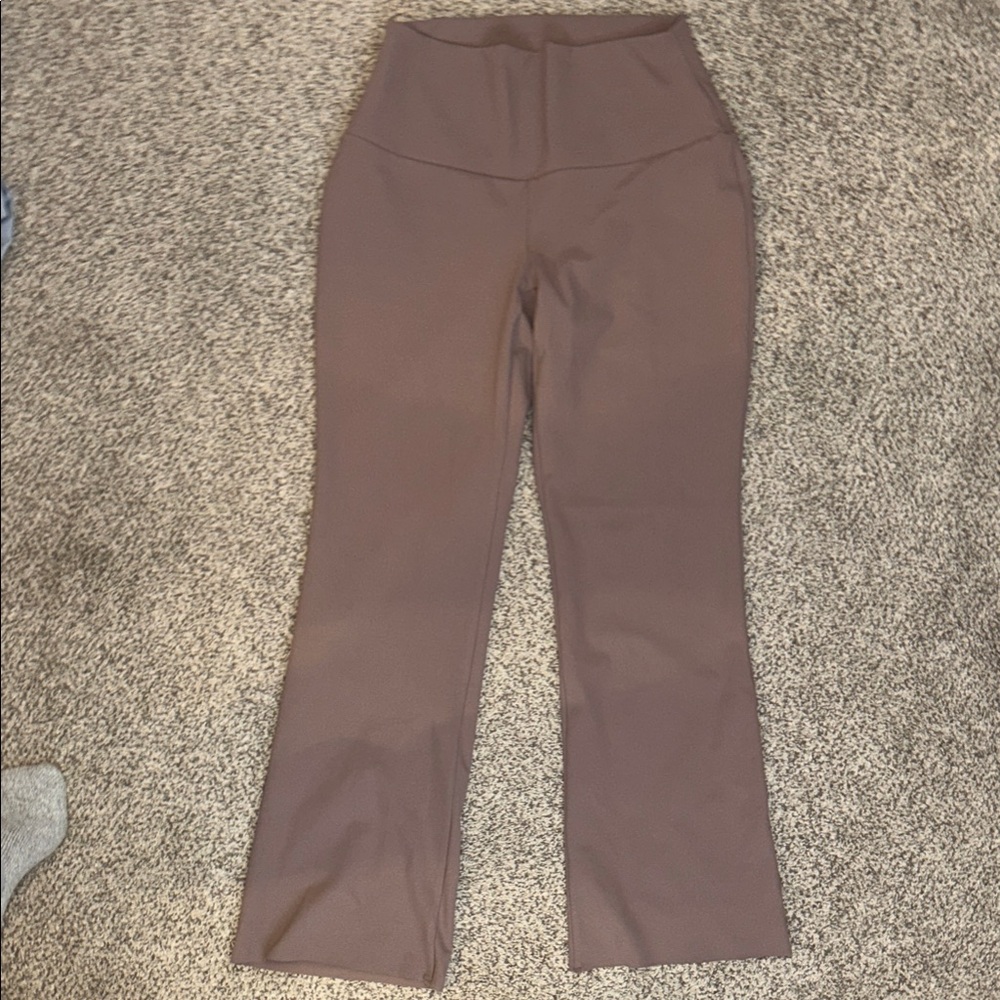 High-Waisted Brown Women's workout pants